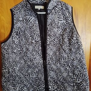 Animal print vest